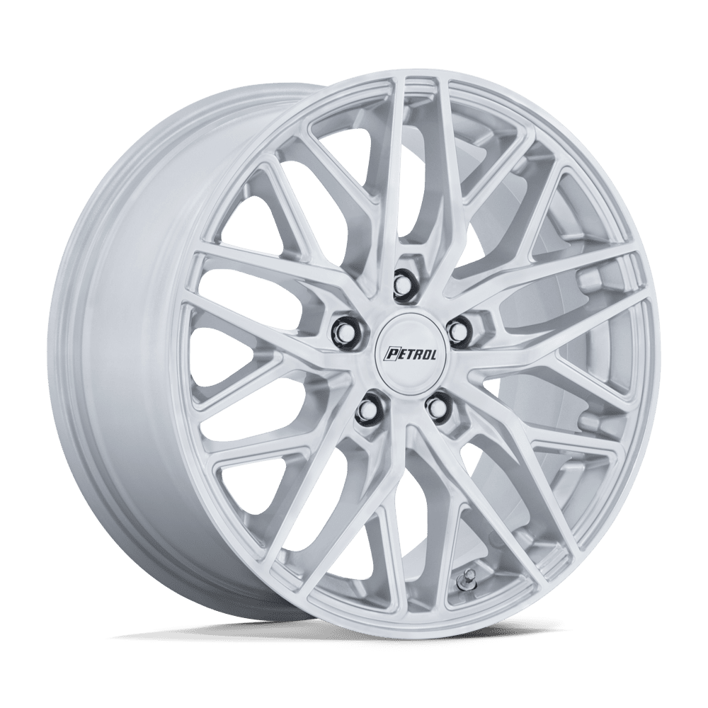PETROL PE004 P3E 17x8 40 5x110 MACHINED BRUSHED GLOSS SILVER