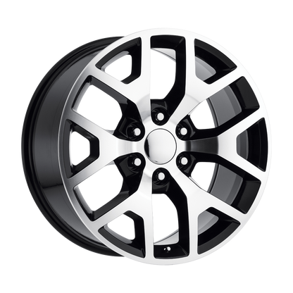 PERFORMANCE REPLICAS PR169 20X9 27 6X139.7/6X5.5 Gloss Black with Machined Spokes