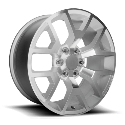 PERFORMANCE REPLICAS PR169 22X9 28 6X139.7/6X5.5 Silver with Machined Spokes