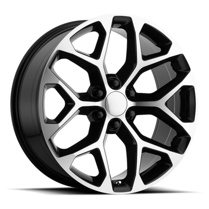 PERFORMANCE REPLICAS PR176 26X10 24 6X139.7/6X5.5 Gloss Black Machined