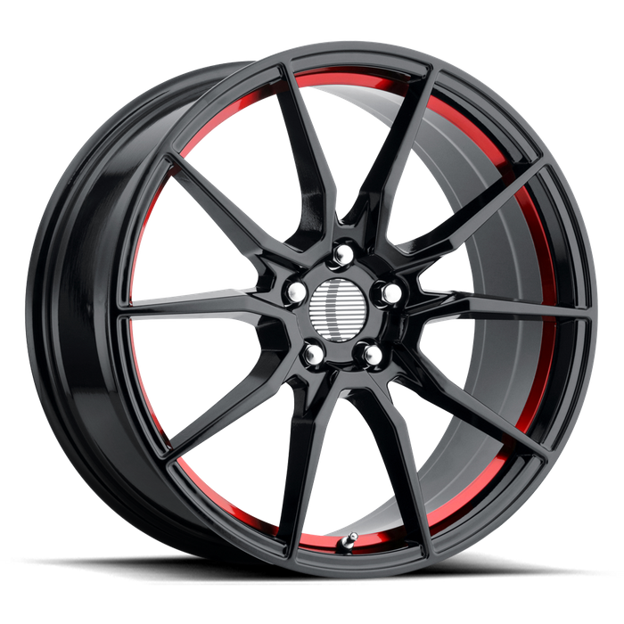 OE Creations PR193 17X9 24 5X114.3/5X4.5 Gloss Black Red Machined