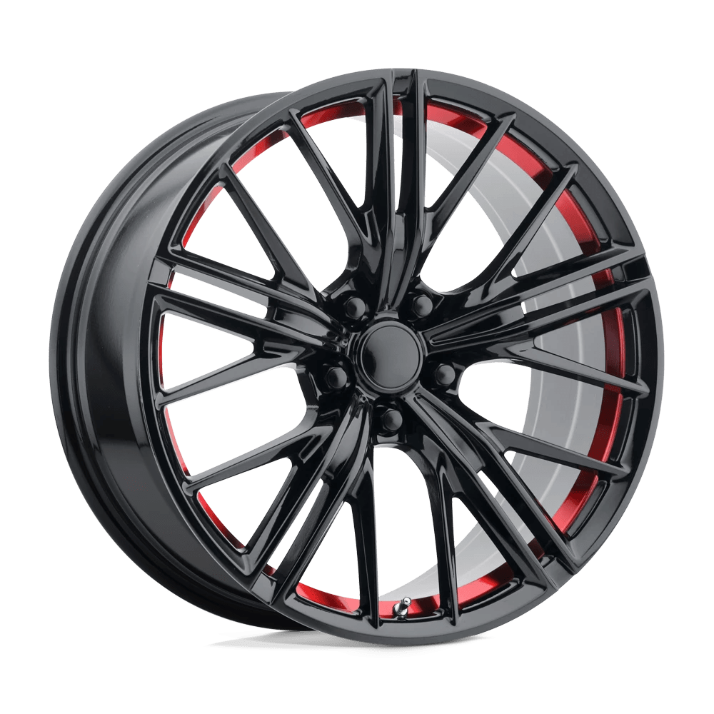 OE Creations PR194 20X10 23 5X120/5X4.72 Gloss Black Red Machined