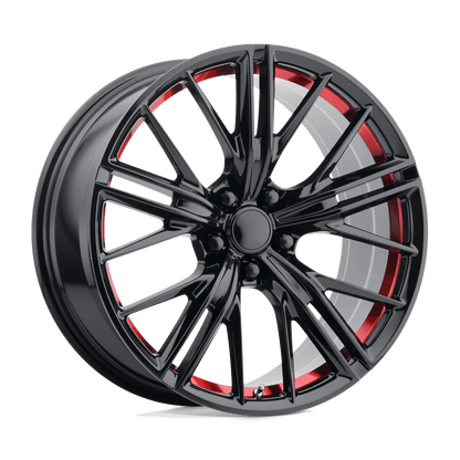 OE Creations PR194 20X10 23 5X120/5X4.72 Gloss Black Red Machined