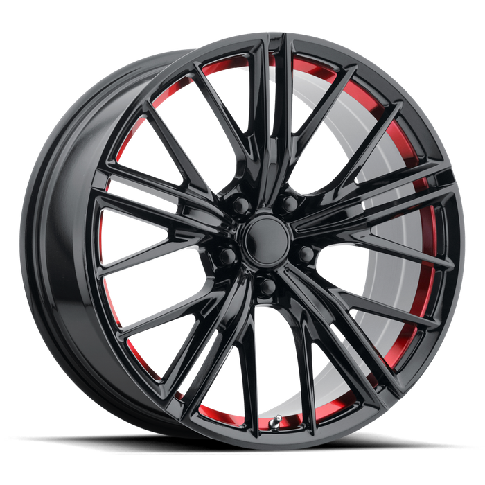 PERFORMANCE REPLICAS PR194 20X10 35 5X120/5X4.72 Gloss Black Red Machined