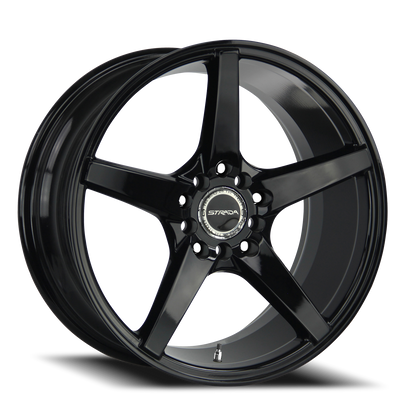 STRADA S35 PERFETTO 16X7.5 35MM 5X110/5X114.3 ALL GLOSS BLACK | S351651035GB