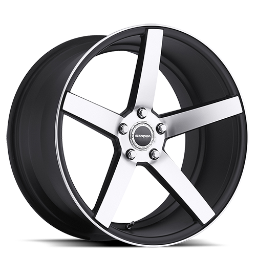 STRADA S35 PERFETTO 22X9.5 18MM 5X139.7 GLOSS BLACK MACHINED | S35253918DGBM