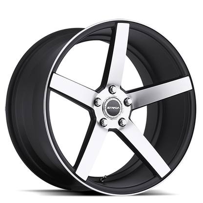 STRADA S35 PERFETTO 22X9.5 18MM 5X139.7 GLOSS BLACK MACHINED | S35253918DGBM