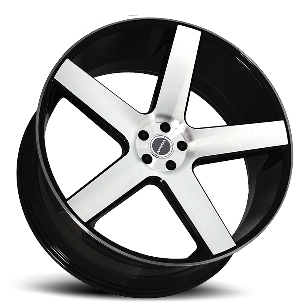 STRADA S35 PERFETTO 22X9.5 15MM 5X115 GLOSS BLACK MACHINED | S35251515DGBM