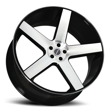 STRADA S35 PERFETTO 24X10 18MM 5X139.7 GLOSS BLACK MACHINED | S35453918GBM