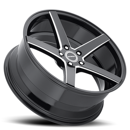 STRADA S35 PERFETTO 24X10 25MM 5X127 GLOSS BLACK MILLED | S35452725GBML