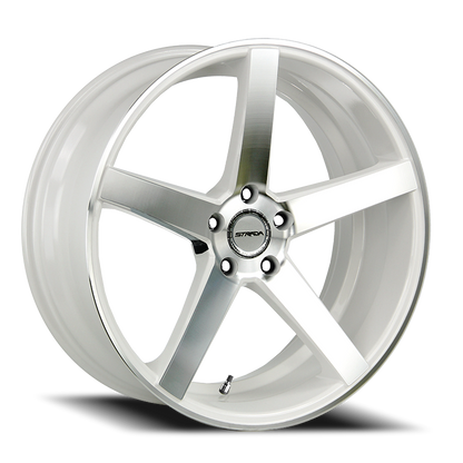 STRADA S35 PERFETTO 20X8.5 35MM 5X112 WHITE MACHINED | S35051235WM