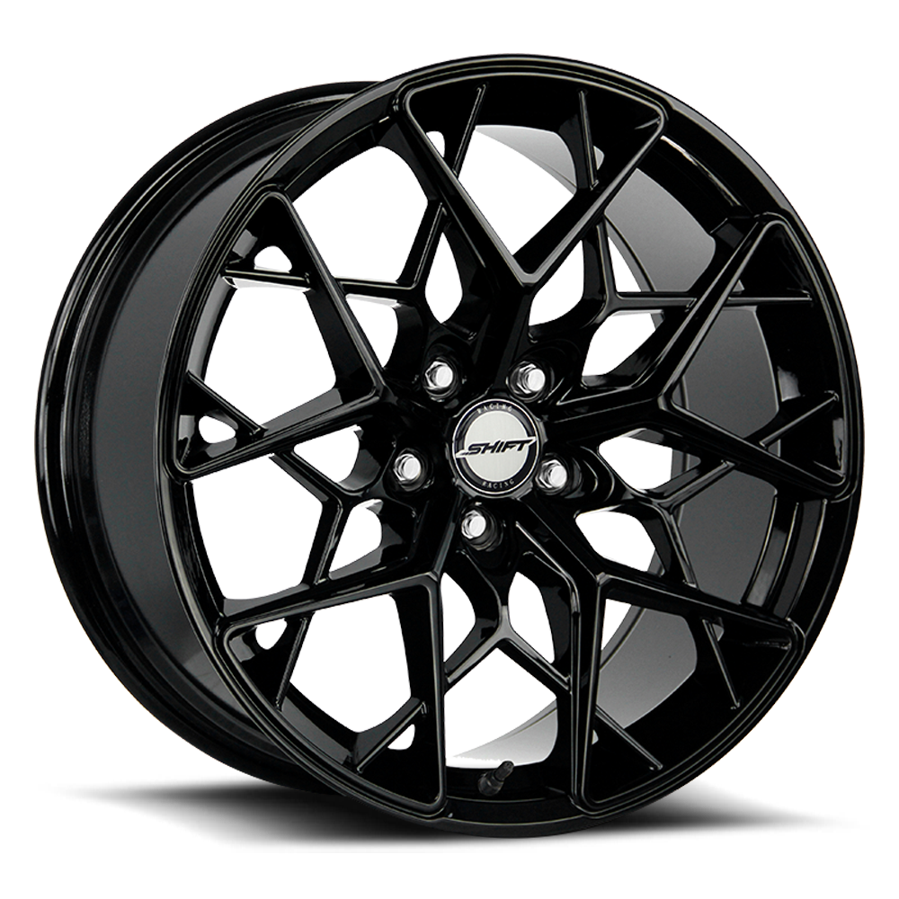 SHIFT H35 PISTON 18X8.5 35MM 5X100 ALL GLOSS BLACK | H35850035GB
