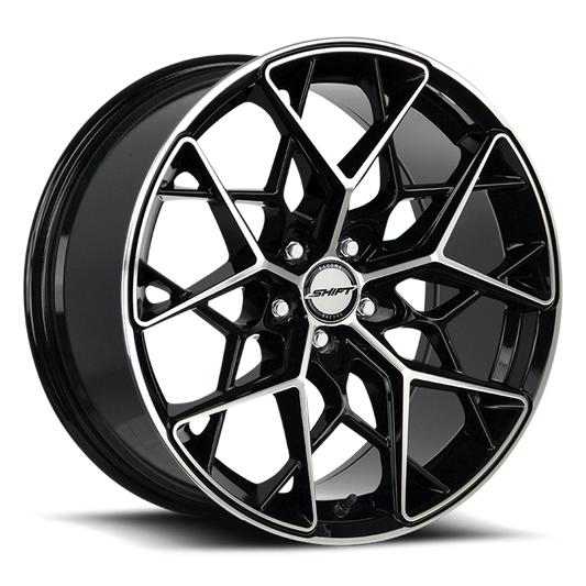 SHIFT H35 PISTON 18X8.5 32MM 5X112 GLOSS BLACK MACHINED | H35851232GBM