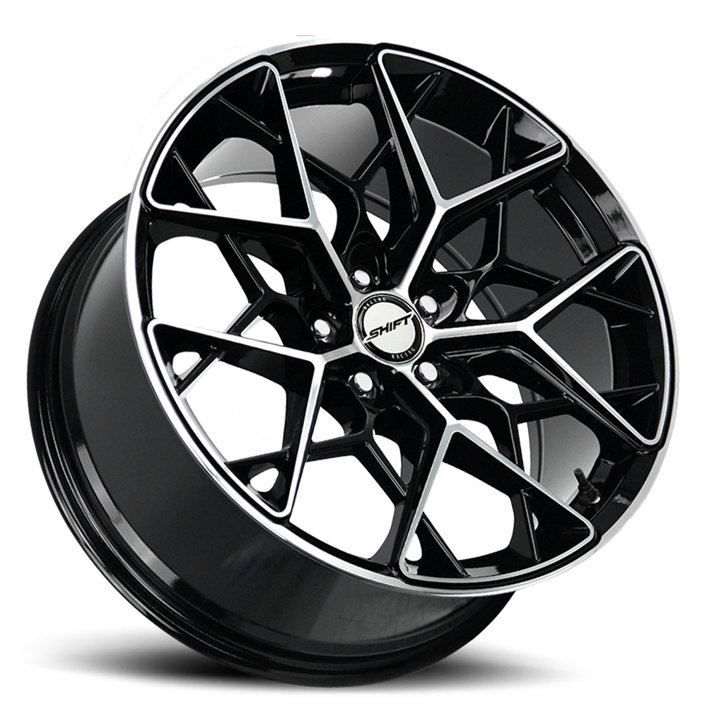SHIFT H35 PISTON 18X8.5 35MM 5X100 GLOSS BLACK MACHINED | H35850035GBM