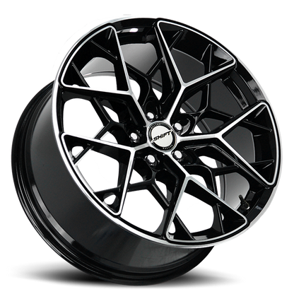 SHIFT H35 PISTON 18X8.5 35MM 5X108 GLOSS BLACK MACHINED | H35850835GBM