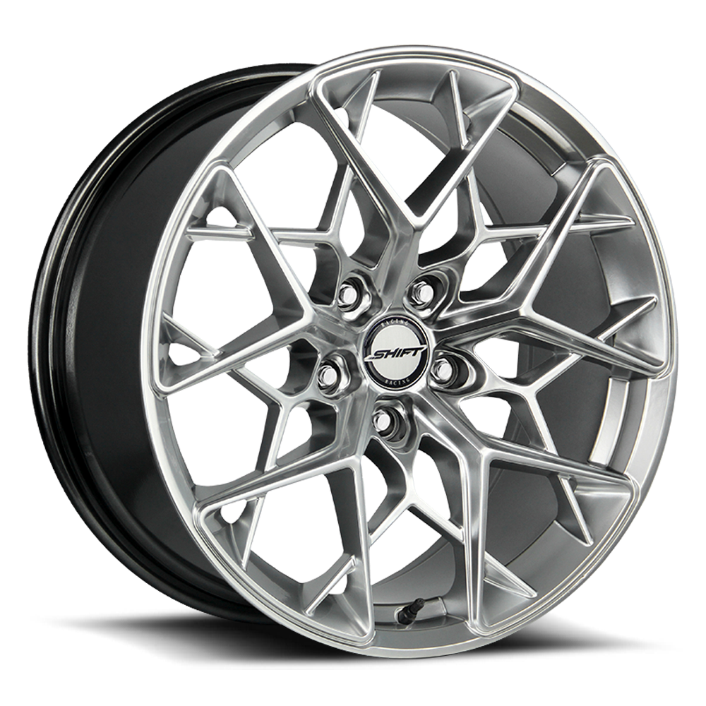 SHIFT H35 PISTON 18X8.5 35MM 5X100 PLATINUM SILVER | H35850035PS