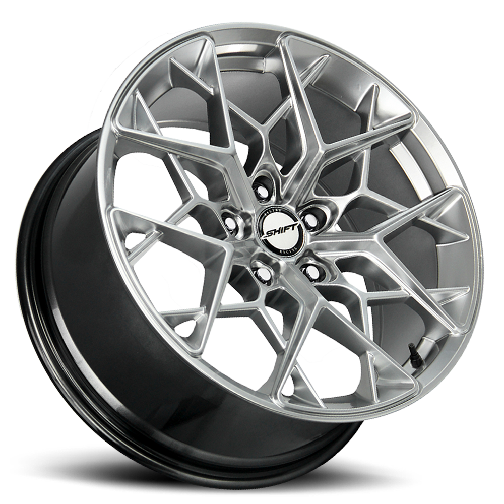SHIFT H35 PISTON 18X8.5 35MM 5X100 PLATINUM SILVER | H35850035PS