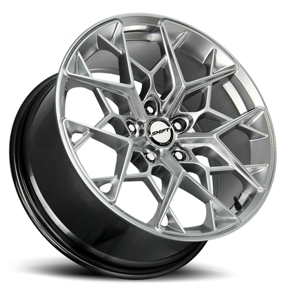SHIFT H35 PISTON 18X8.5 35MM 5X100 PLATINUM SILVER | H35850035PS