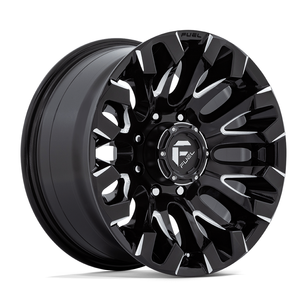 FUEL 1PC D828 QUAKE 18X9 1 8X180/8X7.1 GLOSS BLACK MILLED