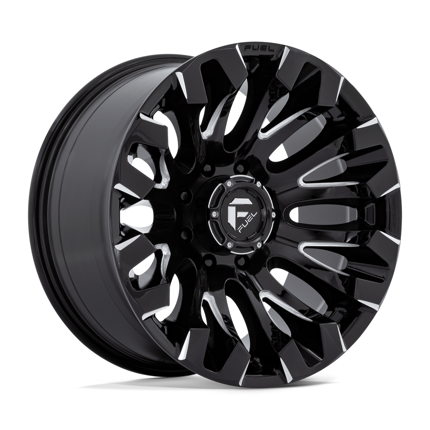FUEL 1PC D828 QUAKE 20X10 -18 8X165.1 GLOSS BLACK MILLED