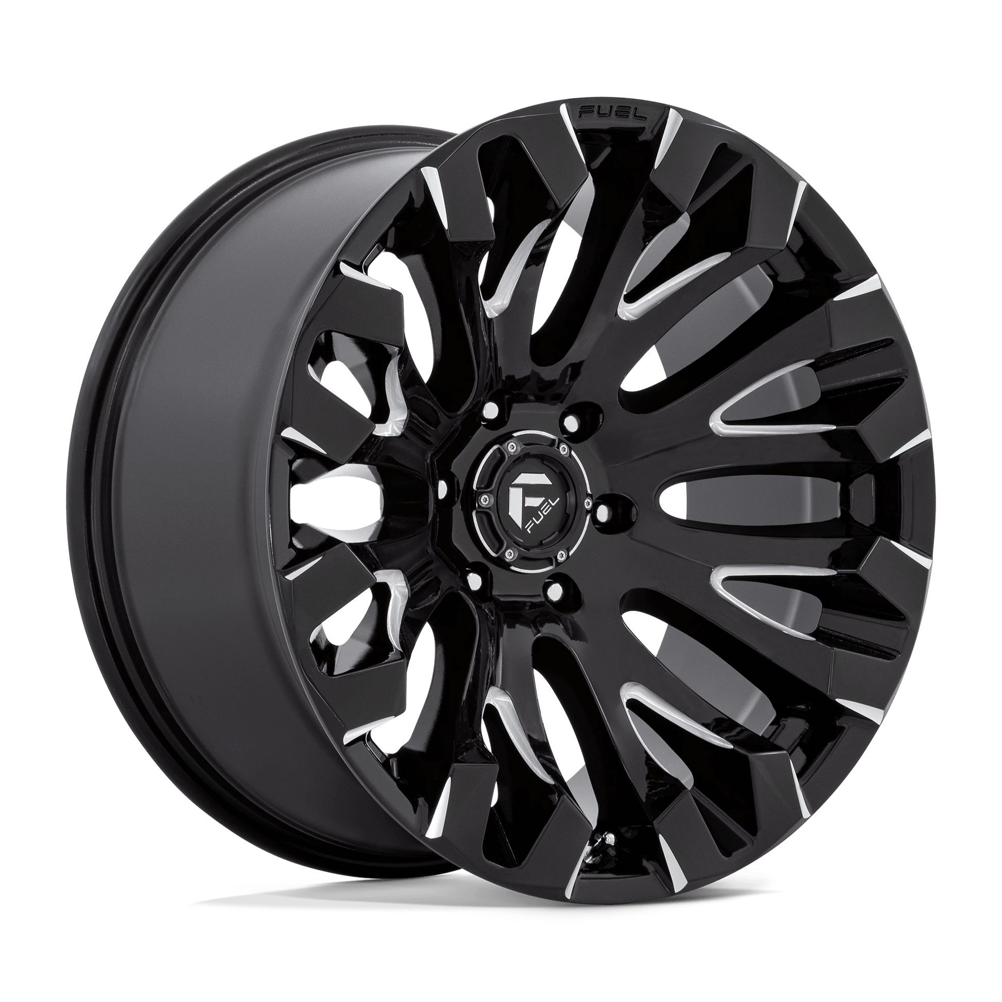 FUEL 1PC D828 QUAKE 20X10 -18 6X139.7 GLOSS BLACK MILLED