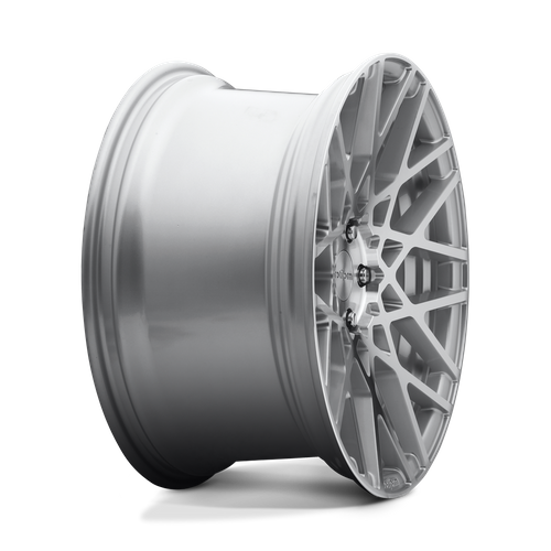 Rotiform 1PC R110 BLQ 18X8.5 35 5X112 GLOSS SILVER MACHINED