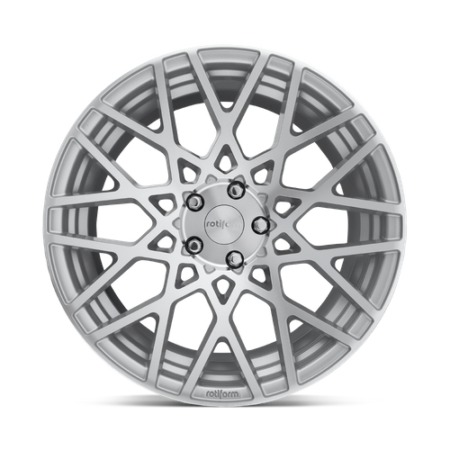 Rotiform 1PC R110 BLQ 18X8.5 35 5X112 GLOSS SILVER MACHINED