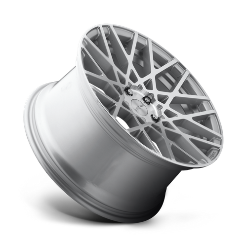 Rotiform 1PC R110 BLQ 18X8.5 35 5X112 GLOSS SILVER MACHINED