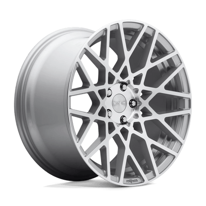 Rotiform 1PC R110 BLQ 18X8.5 45 5X112 GLOSS SILVER MACHINED
