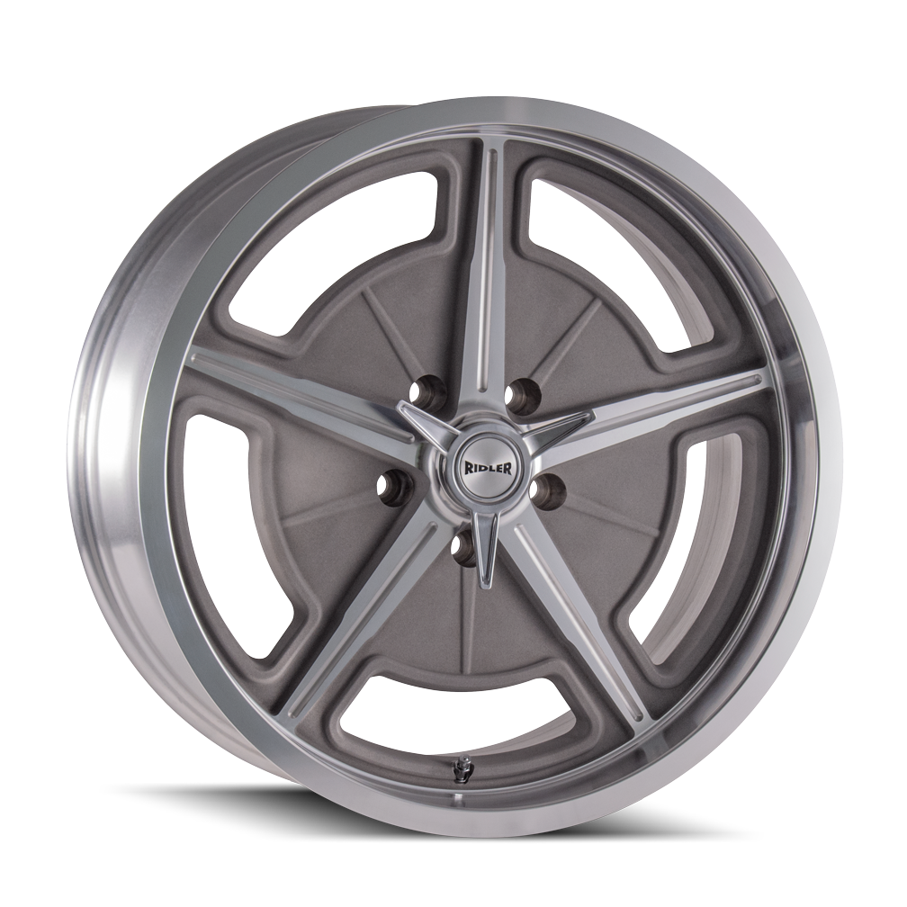 RIDLER 605 18X9.5 0 5x120.65 MACHINED SPOKES & LIP