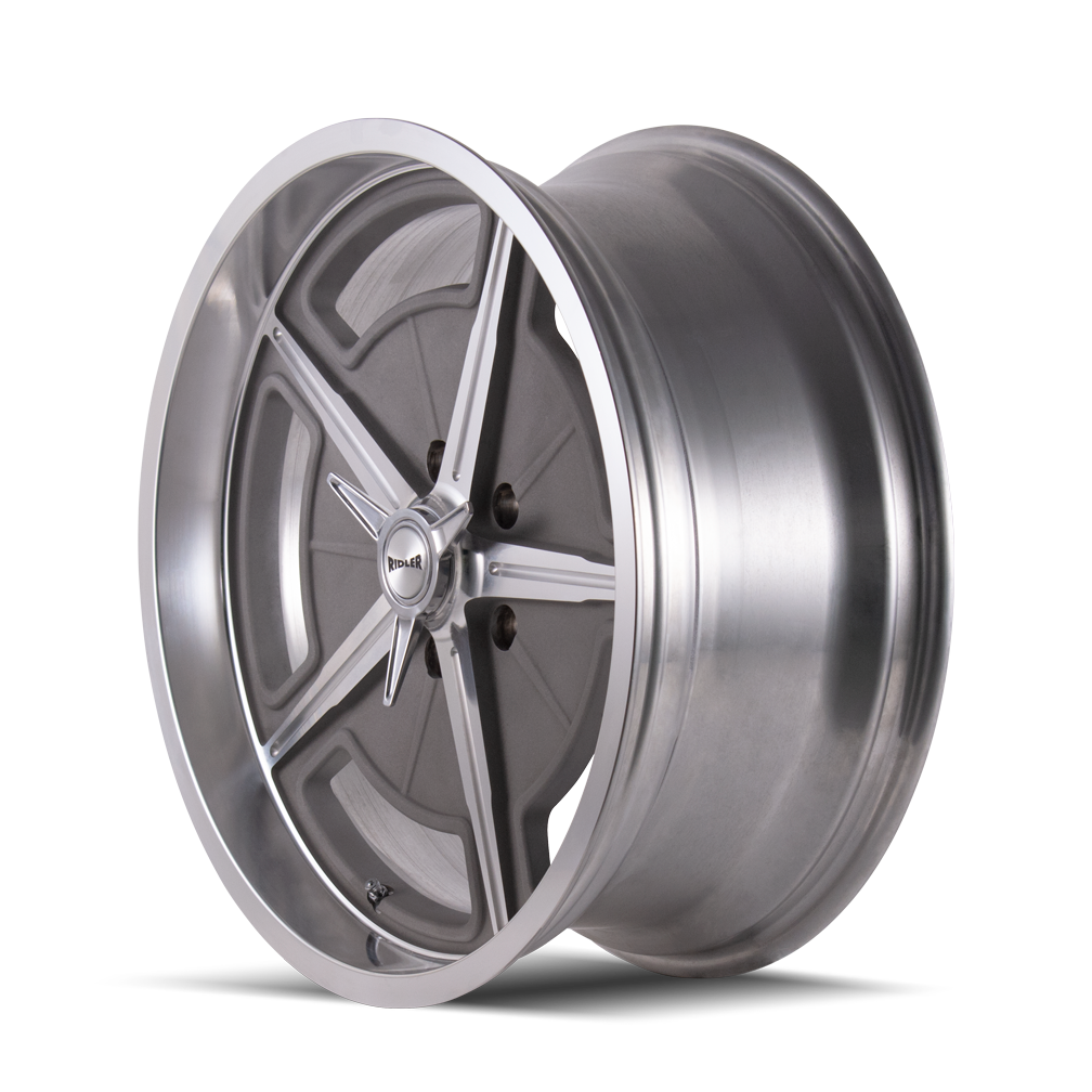 RIDLER 605 18X9.5 0 5x120.65 MACHINED SPOKES & LIP