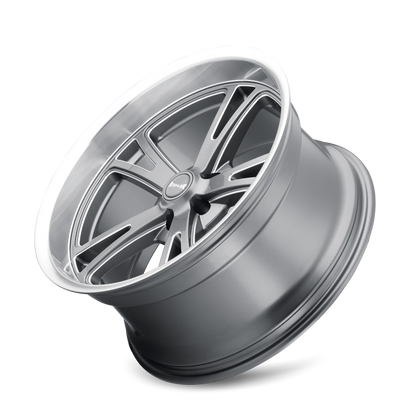 RIDLER 606 20X8.5 0 5x127 GREY W/MACHINED LIP