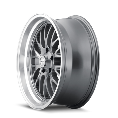 RIDLER 607 607 20X10 0 5x120.65 GREY W/MACHINED LIP