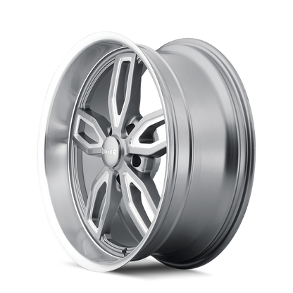 RIDLER 608 20x10 0 5x120.65 GREY W/ MILLED SPOKES & DIAMOND LIP