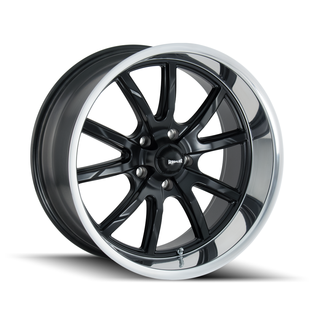 RIDLER 650 650 20X10 0 5x120.65 MATTE BLACK/POLISHED LIP