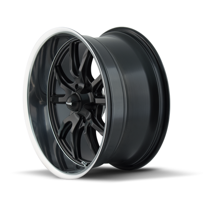 RIDLER 650 650 20X10 0 5x120.65 MATTE BLACK/POLISHED LIP