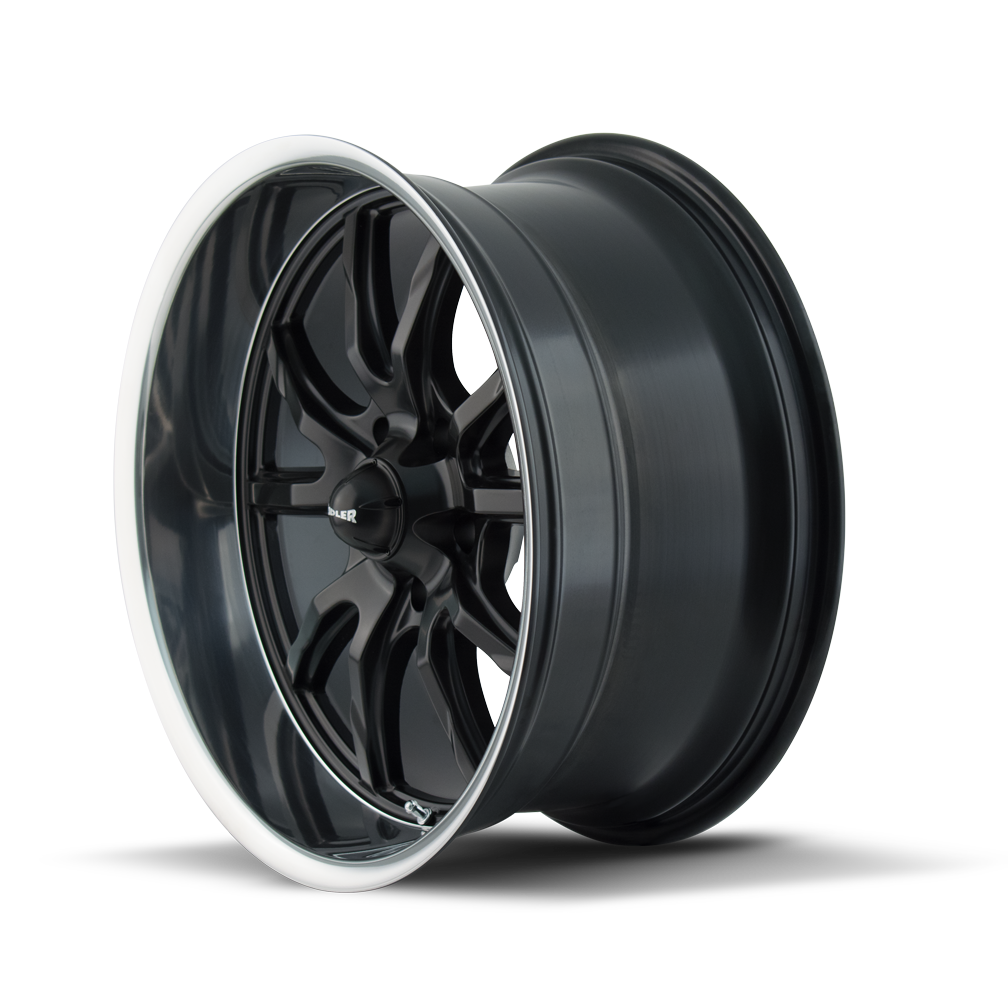 RIDLER 650 650 18X8 0 5x114.3 MATTE BLACK/POLISHED LIP