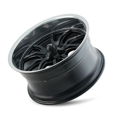RIDLER 650 650 17X8 0 5x120.65 MATTE BLACK/POLISHED LIP
