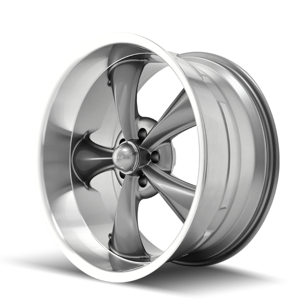 RIDLER 695 695 18X8 0 5x114.3 GREY W/MACHINED LIP
