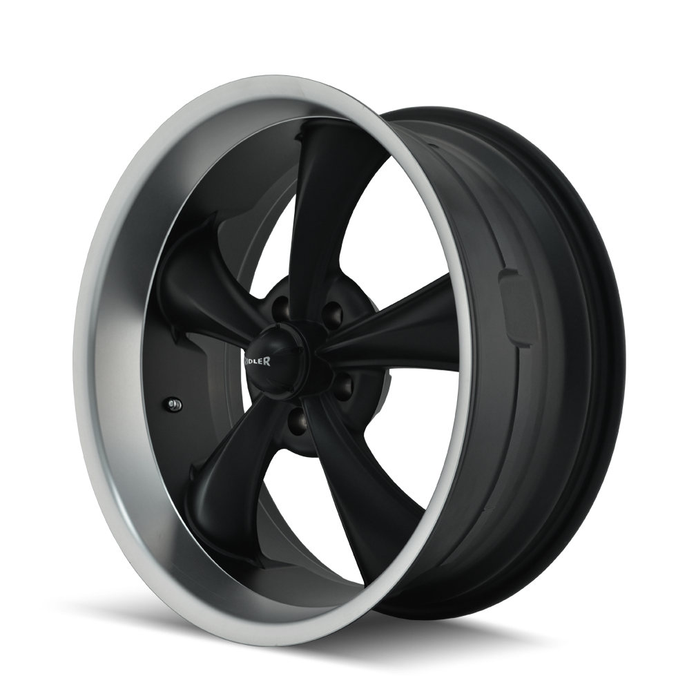 RIDLER 695 695 18X8 0 5x120.65 MATTE BLACK/MACHINED LIP