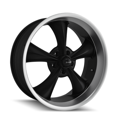 RIDLER 695 695 17X8 0 5x120.65 MATTE BLACK/MACHINED LIP