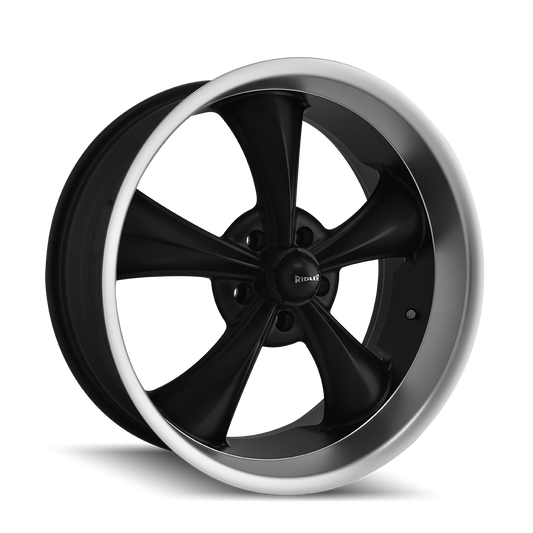 RIDLER 695 695 17X8 0 5x120.65 MATTE BLACK/MACHINED LIP