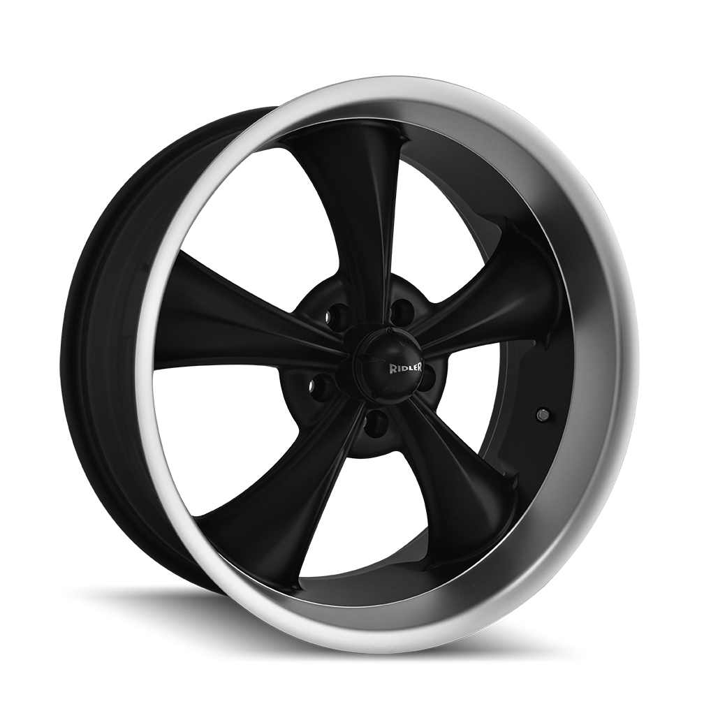 RIDLER 695 695 18X8 0 5x127 MATTE BLACK/MACHINED LIP