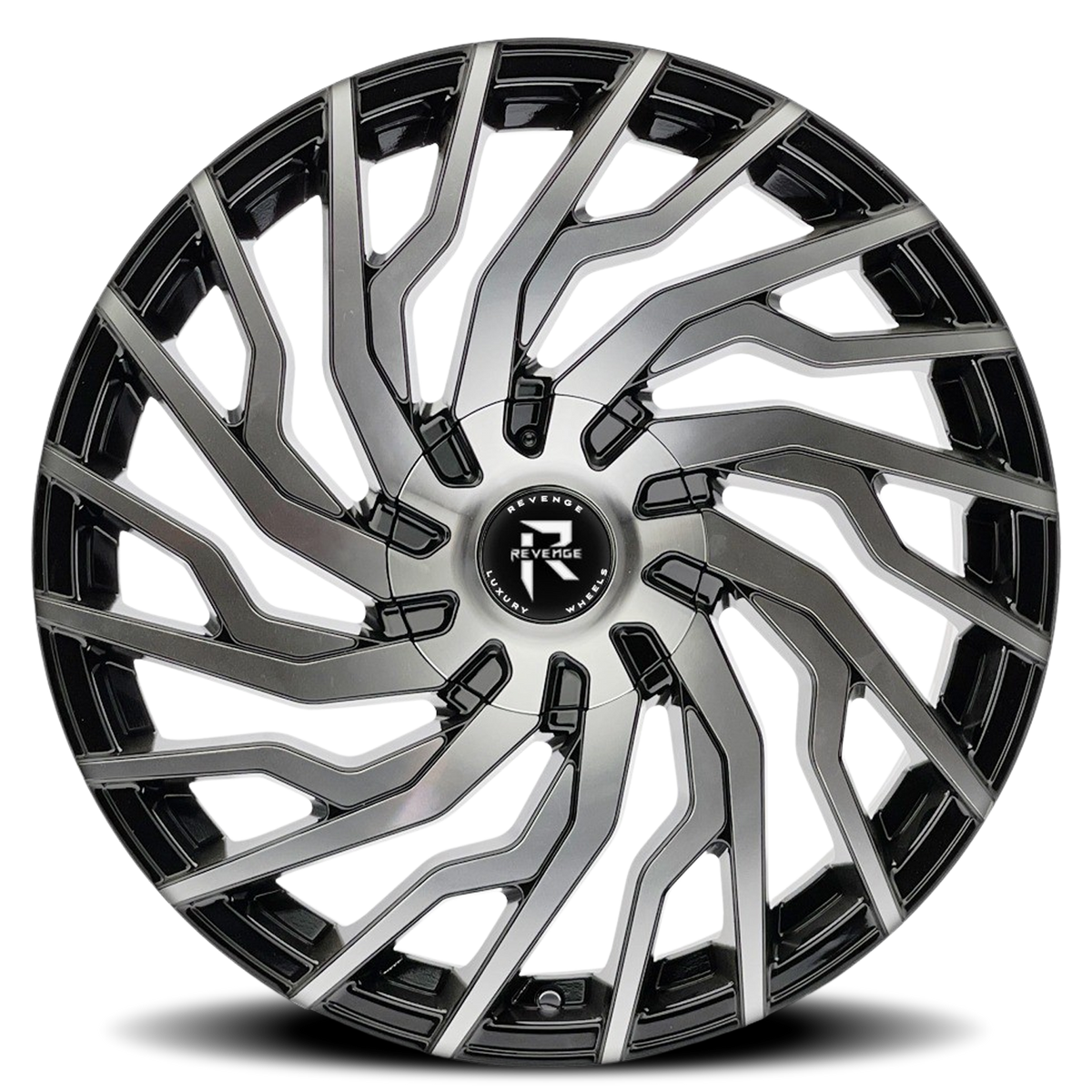 REVENGE LUXURY RL-101 22X8.5 35 5X108/5X114.3 BLACK MACHINED