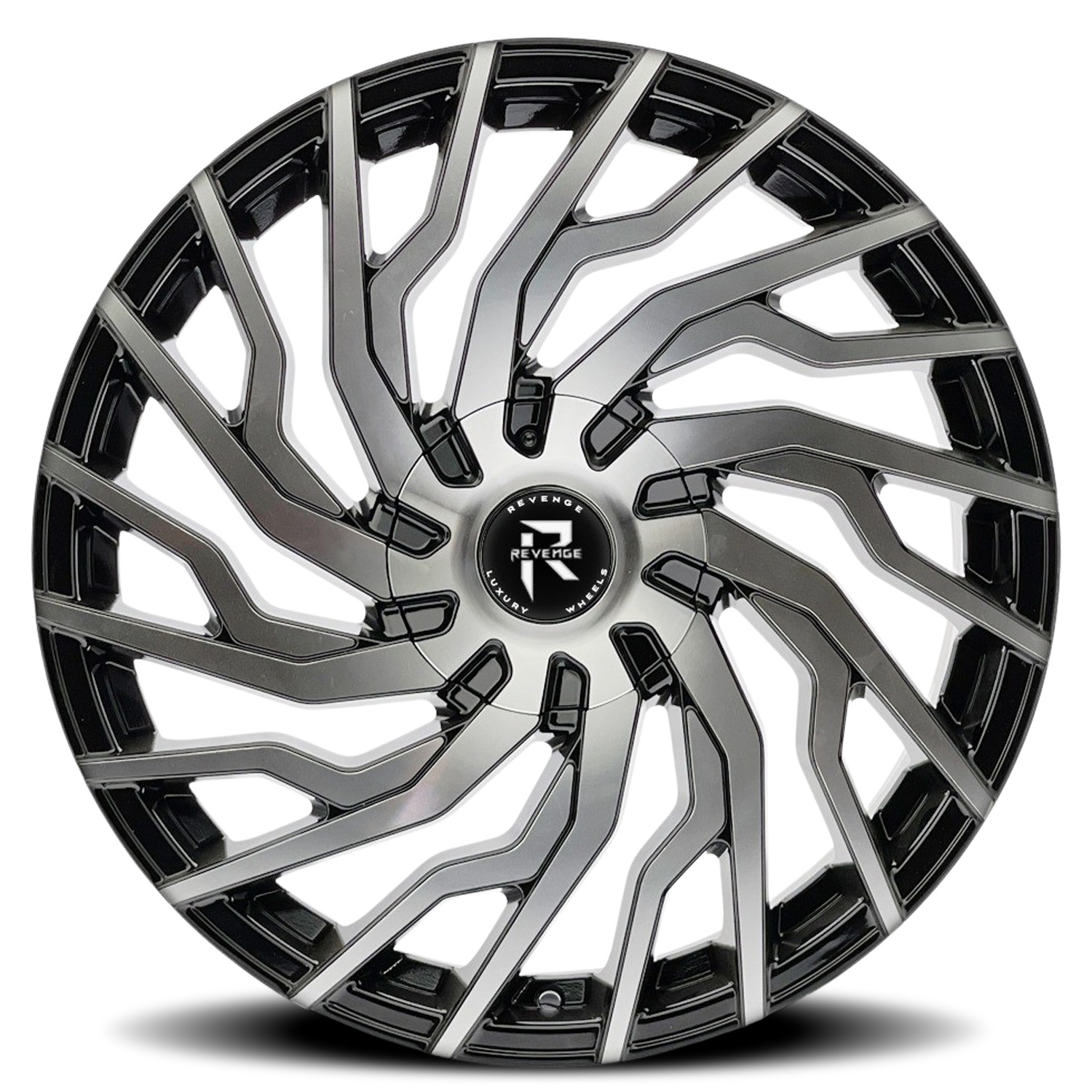 REVENGE LUXURY RL-101 22X8.5 35 5X112/5X114.3 BLACK MACHINED