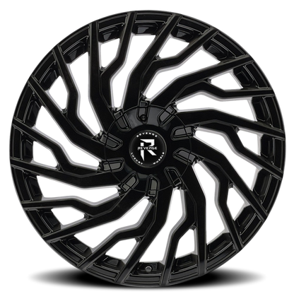 REVENGE LUXURY RL-101 20X8.5 35 5X112/5X114.3 GLOSS BLACK