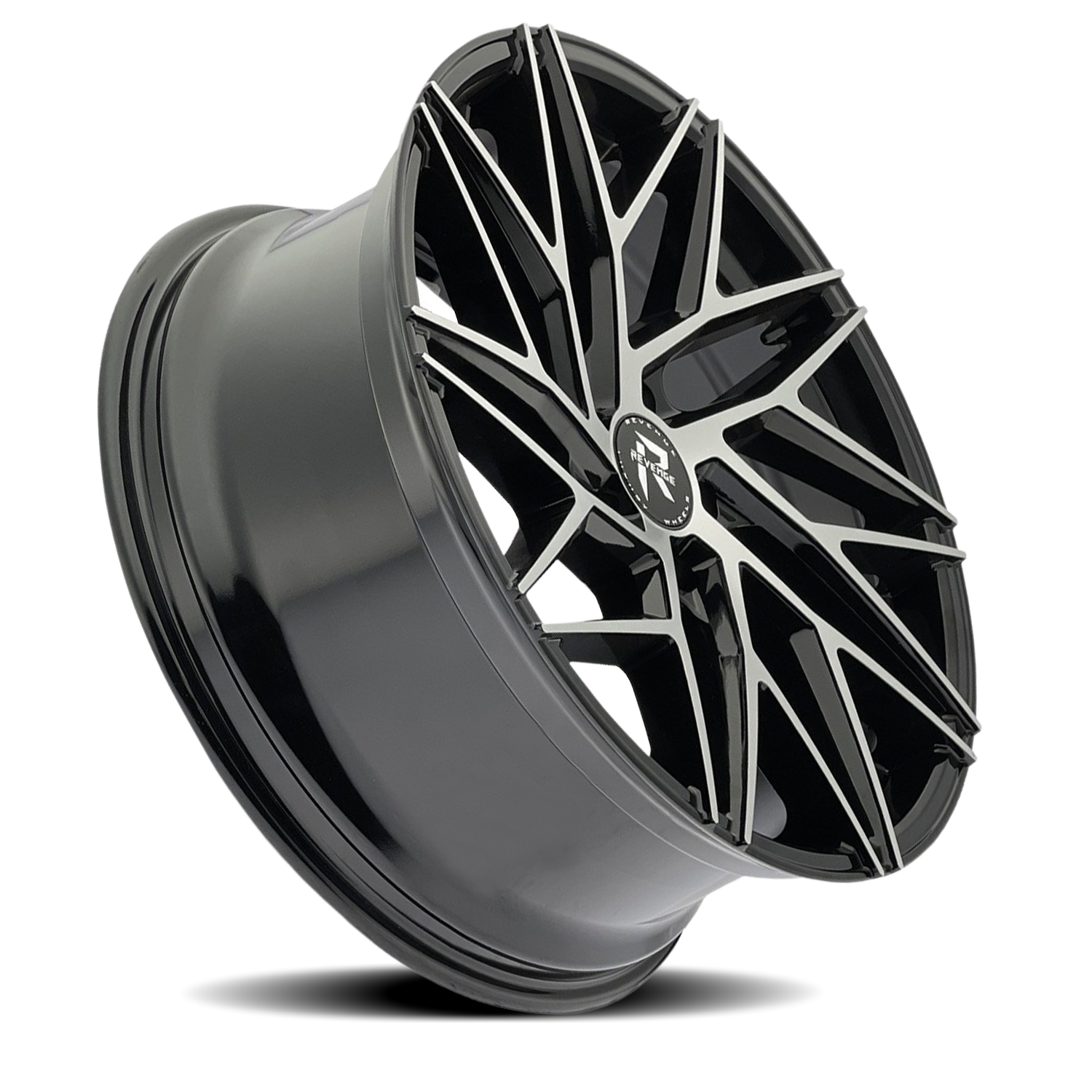 REVENGE LUXURY RL-102 22X9 20 5X115 BLACK MACHINED