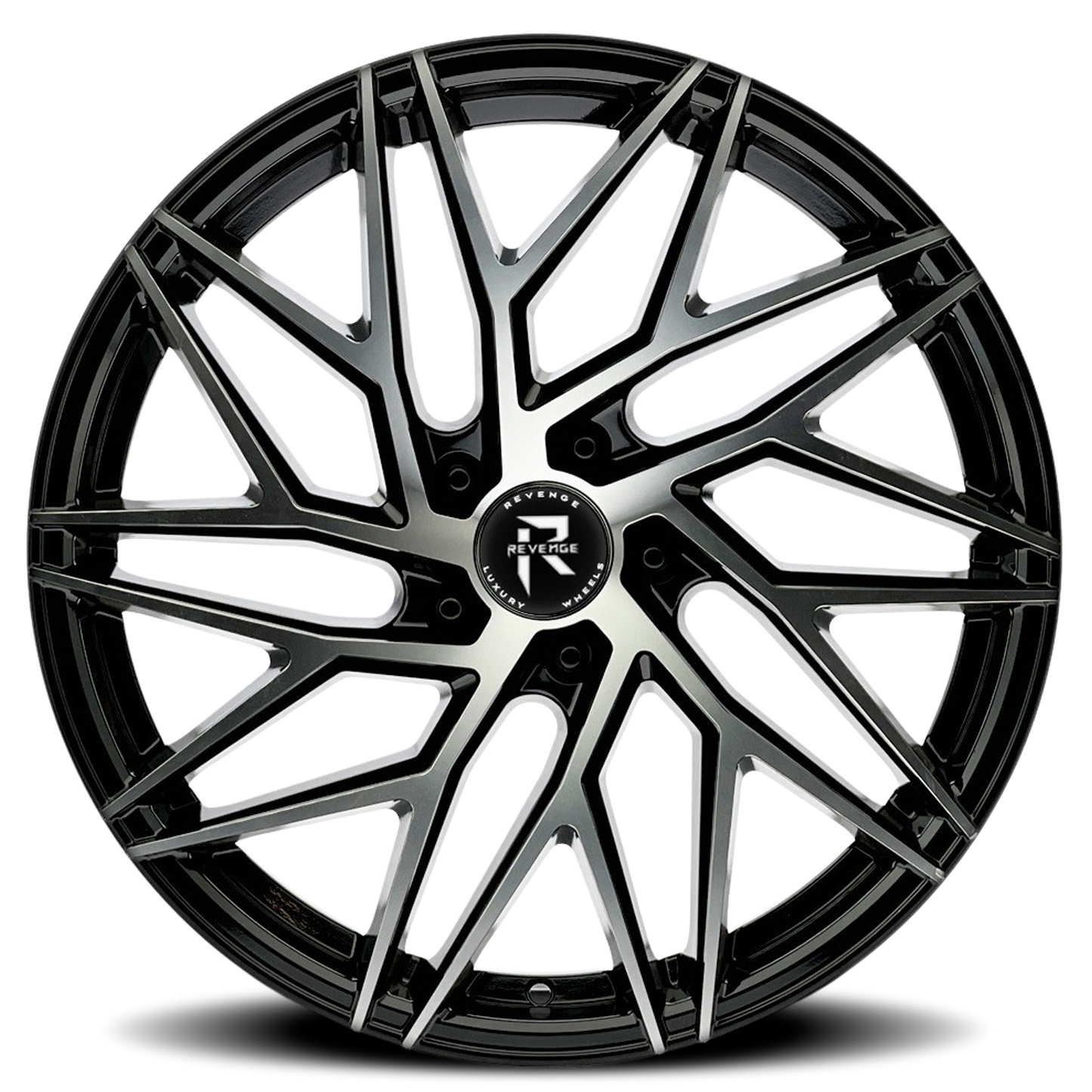 REVENGE LUXURY RL-102 22X9 35 5X112 BLACK MACHINED
