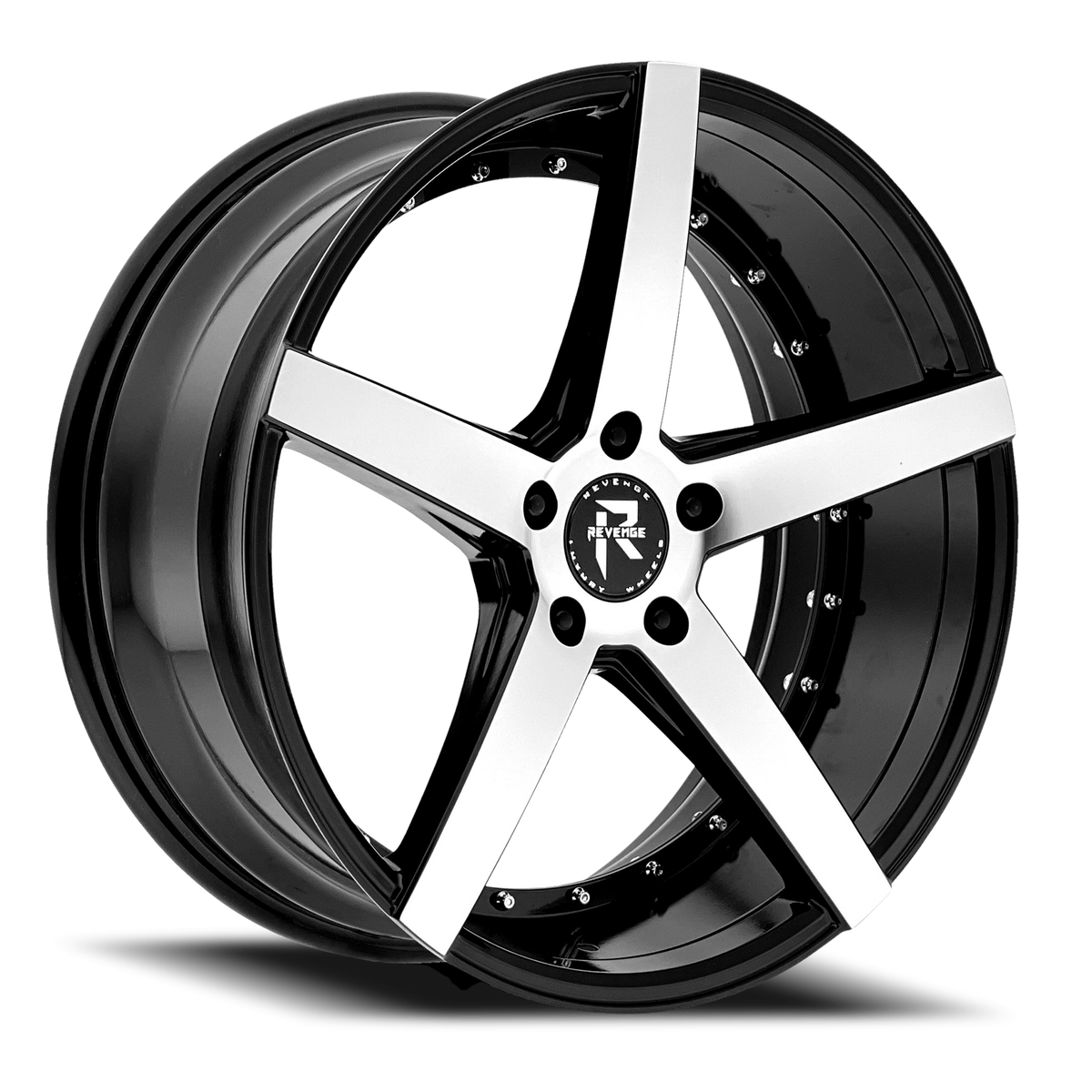 REVENGE LUXURY RL-103 20X8.5 35 5X120 BLACK MACHINED