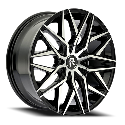 REVENGE LUXURY RL-104 18X8 35 5X108/5X114.3 BLACK MACHINED